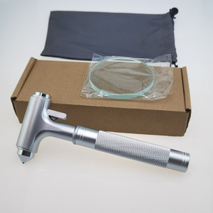 Marteau d'urgence coupe-ceinture de sécurité brise-vitre voiture sauvetage marteau argenté - Product Image 4