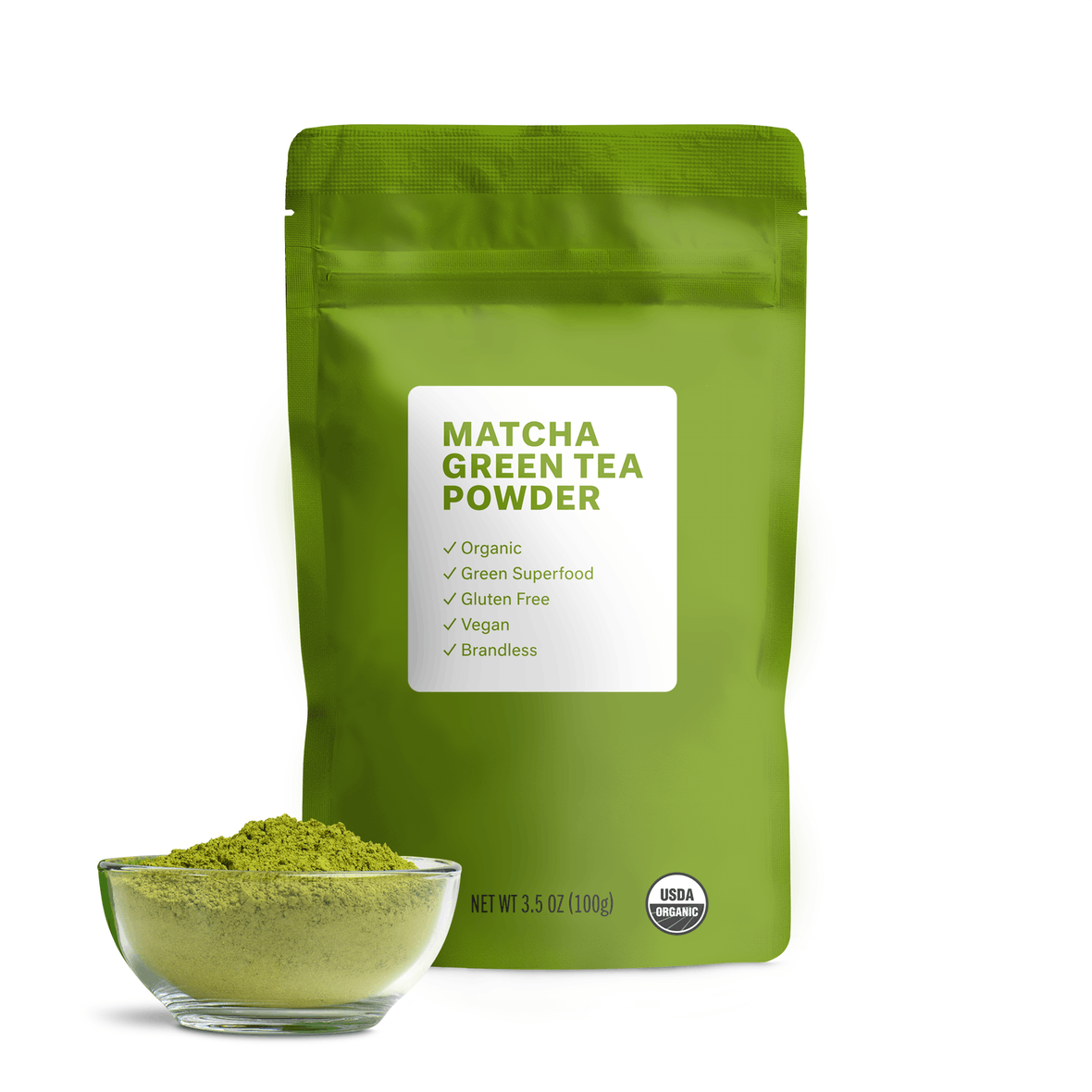 Orgánico chino USDA UE BRC certificado orgánico Matcha té bebida grado ceremonial Matcha té verde en polvo