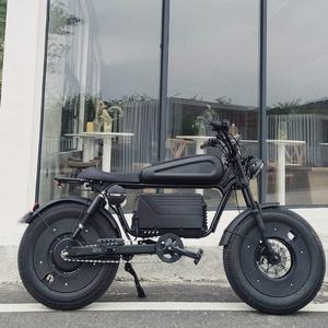 도매 48V 1500W 풀 서스펜션 전기 자전거 성인 뚱뚱한 타이어 알루미늄 합금 포크 V 브레이크 남여 공용 페달 V 브레이크 제동 - Product Image 6