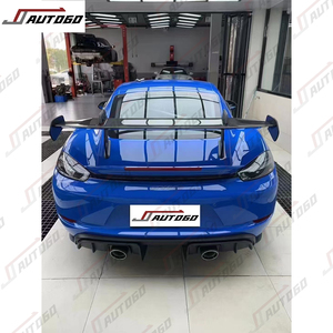 Kit de Carrocería para <span class=keywords><strong>Porsche</strong></span> <span class=keywords><strong>718</strong></span> 982 2016-2024, Mejora a GT4RS, Parachoques Delantero, Rejilla, Difusor Trasero, Alerón, Fibra de Carbono Seca - Product Image 5