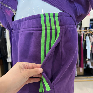 ชุดเสื้อฮู้ดมีซิปสำหรับผู้ชายชุดวอร์มปักลายแถบด้านข้าง - Product Image 6