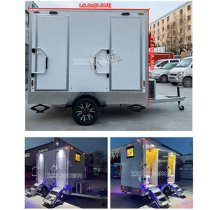 Toilettes portables 6 postes, WC mobile extérieur, toilettes préfabriquées pour camping, caravane, usage public et événements - Product Image 6