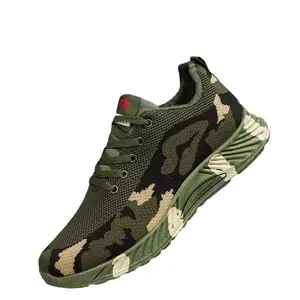 Homem sapatos de caminhada tênis com estampa camuflada tamanho 39 40 41 42 43 44 sapatos henan moda barata