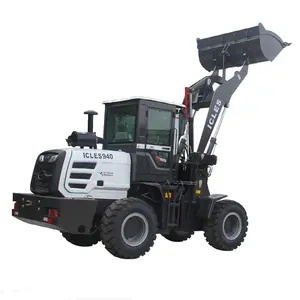 2.8t front compact bucket wheel loader bulldozer rocker shovel type material stacking machine