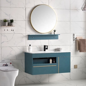 Tocador de baño de lujo Juego completo de <span class=keywords><strong>sanatorio</strong></span> de baño Pakistán Menards Gabinetes de lavabo de baño - Product Image 2