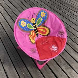 أرخص كرسي كرتوني جميل-جي كراسي أطفال قمر قابلة للطي مع نمط حيوانات كرسي صحن تخييم للأطفال في الهواء الطلق - Product Image 2