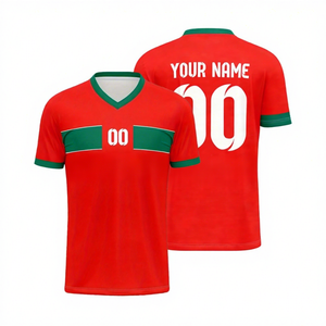 Uniforme de Fútbol para Hombre Sg, <span class=keywords><strong>Brasil</strong></span>, México, España, Países Bajos, Verano, Transpirable, Cuello en V, Estampado, Poliéster, Manga Corta, En Stock - Product Image 2