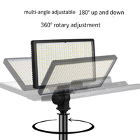 Panneau lumineux vidéo LED professionnel équipement d'éclairage de photographie réglable rotatif à 360 degrés pour appareil photo Studio DSLR