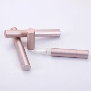 Hot sale high quality 4ml empty plastic aluminum twist click cosmetic pen for teeth whitening gel, lipgloss ,concealer