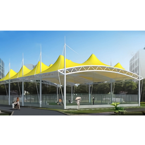 Estructura de Acero con Membrana Tensada y Recubrimiento PVDF para Techos de Grandes Estadios, Diseño Arquitectónico Moderno - Product Image 6