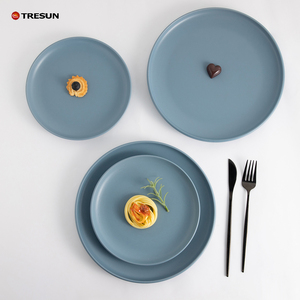 Northern Europe Ceramic Dessert Side <b>Stoneware</b> Plate Western Style Steak Dinner Wedding Hotel Restaurant Plates Dishwasher Safe - Product Image 6