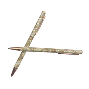 Stylo bille métallique fin personnalisé avec impression florale pour le bureau, l'école, les étudiants et l'écriture féminine - Product Image 1