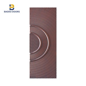 Hoja de acero estampada en relieve para puerta, diseño de lámina de hierro para puerta, de aluminio y acero - Product Image 5