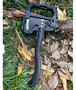 Hache tactique de survie à double lame en acier à haute teneur en carbone avec manche en fibre de verre pour la coupe du bois en montagne et les projets de bricolage - Product Image 5