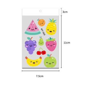 Pegatinas DE BELLEZA DE FRUTAS Serie de verano Sandía Manzana Plátano Fresa Melocotón Tatuaje Pegatinas - Product Image 4
