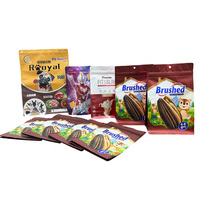 Sachet refermable personnalisé en aluminium pour snacks, avec impression couleur, pochette verticale à fermeture éclair pour graines de melon, noix et fruits secs