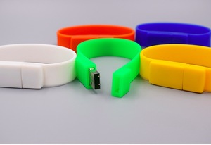 Clé USB 2.0 en silicone en forme de bracelet, modèle promotionnel, cadeau idéal - Product Image 4