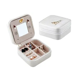 Luxury Portable Small Travel Jewellery Storage Box Jewelry organizer