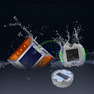 Luz <span class=keywords><strong>Solar</strong></span> de Jardín <span class=keywords><strong>Baliza</strong></span> de Seguridad Azul y Blanca Cono Reflector para Calzada Equipos para Carreteras Marcador Vial <span class=keywords><strong>LED</strong></span> Luces para Automóvil - Product Image 5