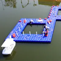Cavalo flutuante modular usado como plataforma flutuante de doca de natação
