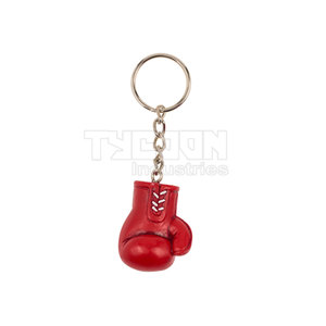 Mini porte-clés de boxe personnalisé en cuir véritable Excellente performance Mini porte-clés de boxe en cuir de vachette avec prix de gros - Product Image 3