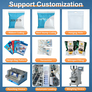 Machine <span class=keywords><strong>de</strong></span> pesage et d'emballage multifonctionnelle automatique pour granulés alimentaires, noix, arachides, raisins secs, pignons <span class=keywords><strong>de</strong></span> pin, noix <span class=keywords><strong>de</strong></span> cajou, en sachets et pochettes - Product Image 2