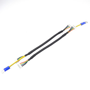 Câble d'alimentation 2 broches PHR vers borne M3 avec joint torique et gaine tressée noire pour protection statique des écrans tactiles industriels LCD - Product Image 3