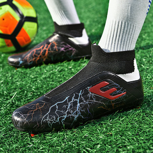 Chaussures <span class=keywords><strong>de</strong></span> football HaiChuan, nouvelle collection, haute tige, unisexe, vente en gros, grande <span class=keywords><strong>taille</strong></span> adulte, crampons FG longs, crampons TF, tige en PU, chaussures d'entraînement pour terrain synthétique - Product Image 6