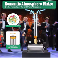 Mini Máquina de Confeti, Lanzador de Papel con Spray de Agua, Cañón de Polvo con Control Remoto, Efecto para Fiestas, Bodas y Escenarios