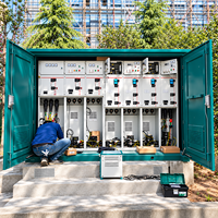 ZHUOLI 12kV Unité de distribution annulaire (RMU) à isolation gazeuse écologique, Armoire de distribution d'énergie à isolation gazeuse moyenne tension