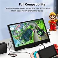 Moniteur portable AHXJKA 11,6 pouces avec écran TN et haut-parleurs intégrés pour ordinateur portable et PS4/PS5 - Usage professionnel