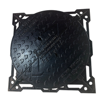 Couverture de trou d'homme en fonte ductile robuste personnalisée de haute qualité pour la Construction d'égout industrielle motif carré Durable Durable