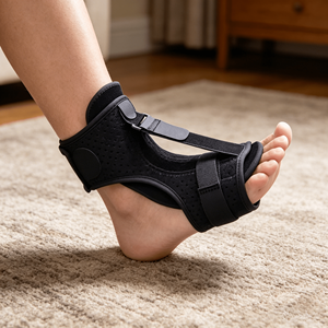 Férula nocturna ajustable para fascitis plantar, soporte ortopédico elástico dorsal para protección - Product Image 3