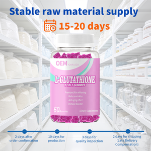 Gomitas Veganas de Vitamina C, L-glutatión y Colágeno 13 en 1 OEM/ODM, Suministro con Cantidad de Pedido Flexible para Reabastecimiento de Stock para Vendedores - Product Image 3