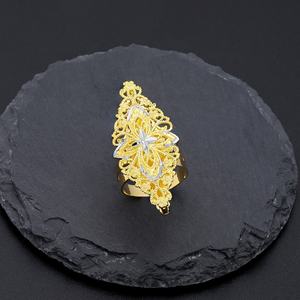 JXX Precio al por Mayor Joyería de Latón Diseño Único Anillos de Oro de Dubái para Mujer Anillo de Fiesta para Mujer - Product Image 2
