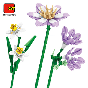 Bán Buôn Nhân Tạo Hoa Xây Dựng Khối Đồ Chơi Hoa Bó Hoa Xây Dựng Thiết Lập Giáo Dục Xây Dựng Đồ Chơi - Product Image 2