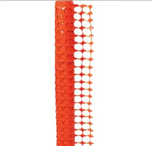 Heavy Duty Warning Barrier Safety Fence, 50' Length x 4' Width, Orange