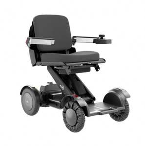 Silla de ruedas eléctrica plegable motorizada ajustable con doble motor, rueda alimentada por batería, silla todoterreno comprobada - Product Image 1