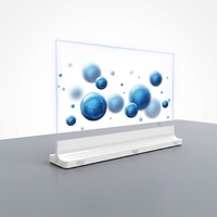 Panneau OLED transparent de 55 pouces, flexible, léger, auto-émetteur, solutions d'affichage intelligentes pour ascenseurs, magasins de détail, centres commerciaux, SDK