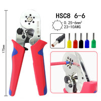 Tang ujung kabel Ferrule Mini tekanan dingin Crimp kuningan Crimper HSC8 6-4A VE Tubular Terminal alat Crimping tang