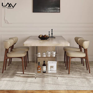 غرفة طعام بتصميم مبتكر مستطيلة مع مساحة تخزين لفيلا فندق + أكريليك أكسنت - Product Image 2