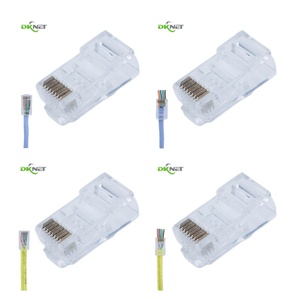 Dknet nhà máy 8P8C cáp <span class=keywords><strong>Ethernet</strong></span> CAT5e CAT6 UTP <span class=keywords><strong>RJ45</strong></span> kết nối - Product Image 1