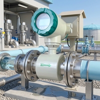 Débitmètre Électromagnétique Numérique de Haute Précision pour Surveillance des Données de Débit en Temps Réel, Certifié CE, Mesure Précisement les Liquides et Gaz, OEM