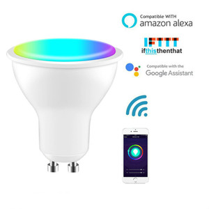 Inalámbrico WiFi inteligente <span class=keywords><strong>bombilla</strong></span> LED <span class=keywords><strong>bombilla</strong></span> regulable <span class=keywords><strong>GU10</strong></span> 3W 5W de Alexa de Amazon, asistente de Google - Product Image 6
