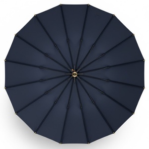 Executive Straight <b>Umbrella</b> for Business Professionals Durable Metal Frame Automatic Open Mechanism Windproof Design <b>Umbrella</b> - Product Image 3
