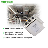 Filtre RFI triphasé VIP3 10A 480V de qualité industrielle, suppresseur de bruit de ligne électrique CA pour l'alimentation industrielle en Amérique du Nord