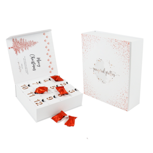 Boîte vide personnalisable pour calendrier de l'avent de maquillage Ramadan 30 jours, ou boîte en papier pour calendrier de l'avent de jouets et chocolats Noël 12 jours - Product Image 1
