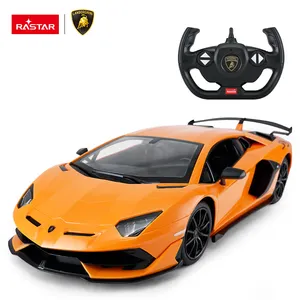 Lamborghini Aventador SVJ Mainan Favorit, Rastar Mobil Rc Daya Listrik Klasik untuk Anak-anak