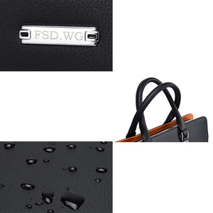 Sac à bandoulière professionnel en cuir PU imperméable de haute qualité pour <span class=keywords><strong>avocat</strong></span>, étudiant, ordinateur portable, mallette - Product Image 3