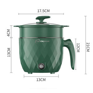 Olla caliente de Cocina eléctrica multifuncional, Mini olla arrocera, utensilios de cocina, sartén antiadherente eléctrica con sartén eléctrica de vapor - Product Image 3